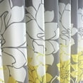 thumbnail image 5 of Gray and Yellow Floral Print Shower Curtains for Farmhouse Bathroom with 12 Hooks, 72"W X 79"L, 5 of 9