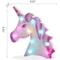 thumbnail image 2 of CPDD Remote Control 3D Rainbow Unicorn Color Changing Unicorn CPDD Girls Night Light with Diamond Light Bulb, Unicorn Birthday Gifts Party Supply – Big Eye Unicorn Head Colorful Glow - -, 2 of 6