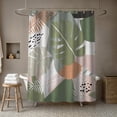 thumbnail image 4 of Creative Products Abstract Tropical Leaves 5 71x74 Shower Curtain, 4 of 7