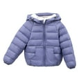 thumbnail image 2 of ATOGUTA Girls' Fleece Jackets & Coats Warm Winter Coat Windproof Rain Jacket Snow Coat Blue, Size 2T-9, 2 of 3