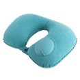 thumbnail image 1 of Almohada Inflable de Viaje Manual presurizada Almohada Inflable Automática en Forma de U Azul Claro Transpirable Cómoda Almohada Núcleo Cervical Lumbar Oficina Descanso Viajes El Mejor Regalo brillar Juguete, 1 of 5