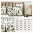thumbnail image 6 of Great Bay Home Lodge Flannel Sheet Set - 100% Turkish Cotton - Double Brushed (Queen, Enchanted Woods - Olive), 6 of 6