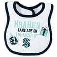 thumbnail image 3 of Newborn WEAR by Erin Andrews Seattle Kraken Allover Print Full-Zip Sleeper & Bib Christmas Set, 3 of 3