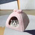 thumbnail image 6 of Cat House Cat Nest Autumn Winter Indoor Soft Kennel Snooze Pet Cat Nest Dog Cat Bed for Pomeranian Chihuahua Kitten Cats Dog , 45cmx45cm, 6 of 10