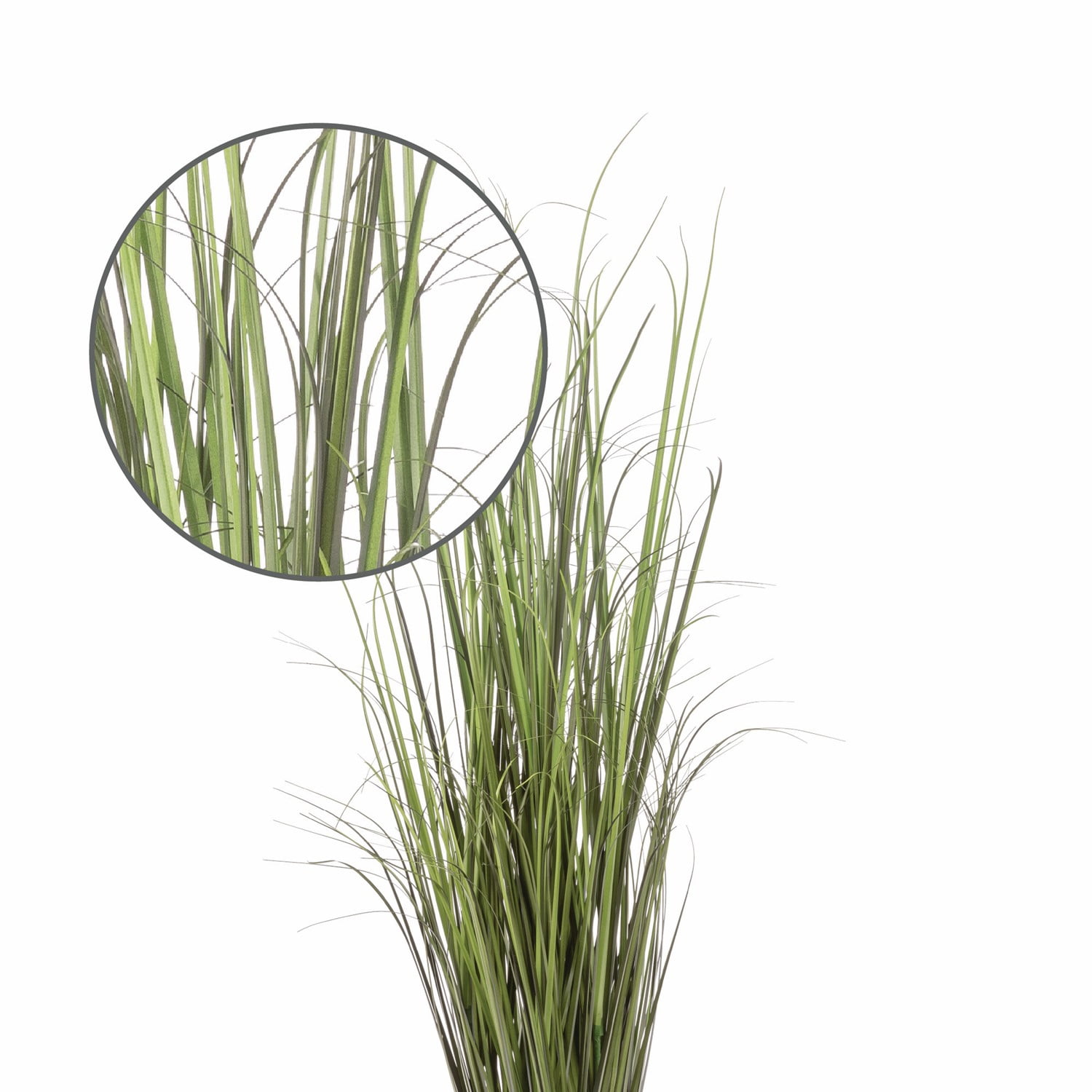 Lush Estate Artificial Black Grass Plant, 47", Lifelike UV Resistant Indoor Decor
