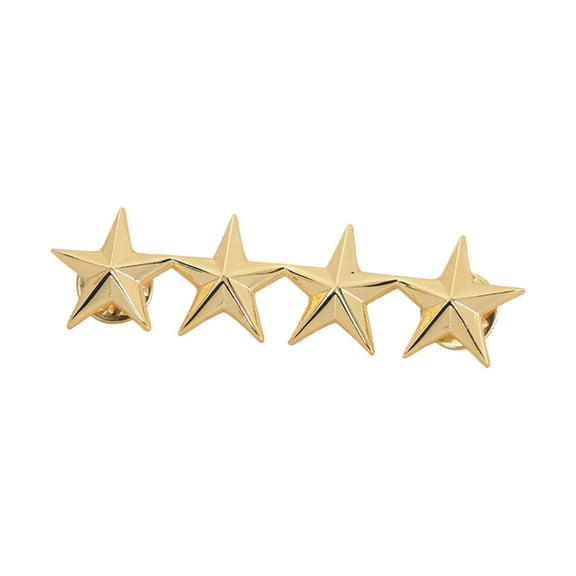 Yoetaun Metal Five-pointed Star Badge Lapel Pins Brooch Collar Shoulder Pins for Women Men Jewelry Costume Decorations Gold 4