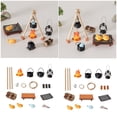 thumbnail image 2 of Zeiwohndc 20Pcs Miniature Camping Scene Set With Realistic Flame Effect And Cooking Tool, 2 of 11