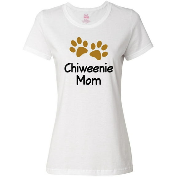 Inktastic Chiweenie Mom Paw Print Women's T-Shirt