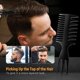 thumbnail image 2 of Barber Hair Styling Comb Set Quiff Round Hair Brush,Wide Tooth Comb Hair Brush for Men Salon Barber Hairstylist Comb, 2 of 4