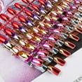 thumbnail image 3 of Uñas de prensa larga bailarina uñas postizas brillo brillante cobertura completa ABS pegatinas de uñas para arte de uñas mujeres niñas, 3 of 5