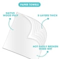 thumbnail image 3 of 12 rollos de toallas de papel higiénico de 5 capas, pañuelos sin núcleo a granel, servilletas de pulpa de madera para madre y bebé, asequibles para la familia, 3 of 8