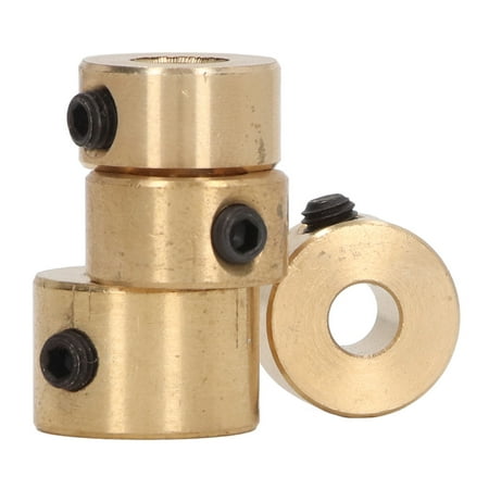 

4-Pack Brass Drill Bit Stop Collar - Fast Positioning Locking Limit Ring for Woodworking - Sizes 6mm 8mm 9mm 10mm