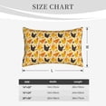 thumbnail image 4 of Daiia Funny Chicken Bedding Waterproof Pillow Protector Zippered Queen – Bed Bug Proof Pillow Encasement-20"x30", 4 of 6