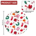 thumbnail image 2 of 36 Inch Christmas Tree Skirt – Velvet Plush Tree Mat, Soft Thickened Polyester with Red Ties, Single-Sided Printing, Available in 30in/36in/48in, Perfect for Holiday Xmas Tree Decoration, 2 of 7