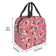 thumbnail image 3 of Fotbe French Bulldog Face Bolsa Térmica con Estampado y Forro de Aluminio Grueso Bolsa de Almuerzo con Bolsillo Frontal para Hombres y Mujeres, Ideal para Trabajo, Escuela, 3 of 8