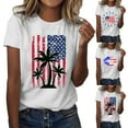 thumbnail image 4 of HEILAU 4th of July Shirts for Women Independence Day American Flag Graphic Tees Loose Fit Summer Tops Short Sleeve Patriotic T Shirt, 4 of 5
