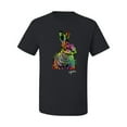 thumbnail image 2 of Wild Bobby, Colorful Rainbow Rabbit Animal Lover Men's Graphic T-Shirt, Black, Small, 2 of 3