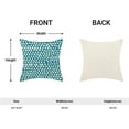 thumbnail image 5 of Aqua Teal Cream Polka Dot Pillow Covers 20x20 Inch Set of 2 Boho Outdoor Decor Throw Pillows for Couch Modern Design Watercolor Aesthetic Decorative Cushion Cases for Home Sofa Bed Decorations, 5 of 6