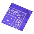 thumbnail image 2 of Naiovety Moda Hip Hop algodón pañuelo cuadrado bufanda negro rojo Paisley diadema impresa para mujeres/hombres/niños/niñas sombreros Almacenamiento y organización del hogar violeta, 2 of 6
