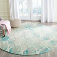 thumbnail image 4 of Safavieh Dip Dye Collection DDY534J Handmade Modern Geometric Watercolor Grey and Ivory Blue Wool Area Rug (6' x 9'), 4 of 5