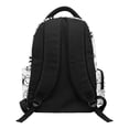 thumbnail image 2 of FUIALDOLG Side Pockets Daypack for College Middle School, 600D Polyester Smooth Zippers School Bookbag, Bee and Flower Pattern, 2 of 10