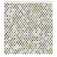 thumbnail image 3 of Ambesonne Geometric Shower Curtain, Art Zigzag Print Abstract, 69"Wx75"L, Army Green, 3 of 3
