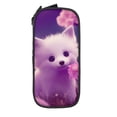thumbnail image 2 of XMXY Funny Smiling Fox Baby Large Capacity Pencil Case, Portable Pencil Bags with Compartments Zipper Black, 2 of 7