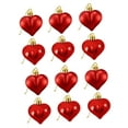 thumbnail image 4 of 12 Piezas Colgante de Amor Decoraciones Colgantes del Día de San Valentín con Cuerda Colgada Pared de Aniversario Dulces Adornos en Forma de Corazón , Rojo BLESIY Adornos colgantes de corazón, 4 of 7