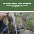 thumbnail image 2 of Individual Water Purifier Portable Ceramic Membrane Water Purifier Field Emergency Water Purification Camouflage Equipment 0.01 Micron UF Water Filter 2000L Purification Capacity for Outdoor, 2 of 12