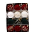 thumbnail image 1 of Advancent Elegantes adornos de bolas pintados de terciopelo rojo para árbol de Navidad o pequeños animales, juguetes, decoraciones para Kits de decoración para fiestas Estilo 5, 1 of 6