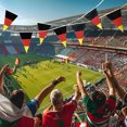 thumbnail image 3 of Banderas Fútbol Alemania Banderines 10 M Resistentes A La Decoloración para Fiestas, 3 of 9