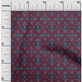 thumbnail image 1 of oneOone Cotton Poplin Fabric Paisley & Floral Ikat Print Fabric By The Yard 42 Inch Wide, 1 of 4