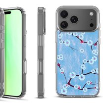 For iPhone 17 Pro Shockproof Protective Phone Case, by OneToughShield - Blossom Sky