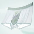 thumbnail image 5 of Mens Ice Silk Trunk Underwear Breathable Mesh Pouch Solid Color Lightweight Summer Boxer Briefs Comfortable Stretch Underpants, 5 of 5