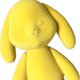 thumbnail image 4 of figurita de conejo Sunnimix Estatuilla de conejo resina decorativa Soporte amarillo, 4 of 8