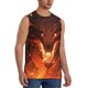 thumbnail image 2 of Fotbe Magma Fire Black Dragon Men's Camiseta sin Mangas Estampada para Hombres, Playera Casual para Gimnasio, Entrenamiento, Playa-Small, 2 of 7