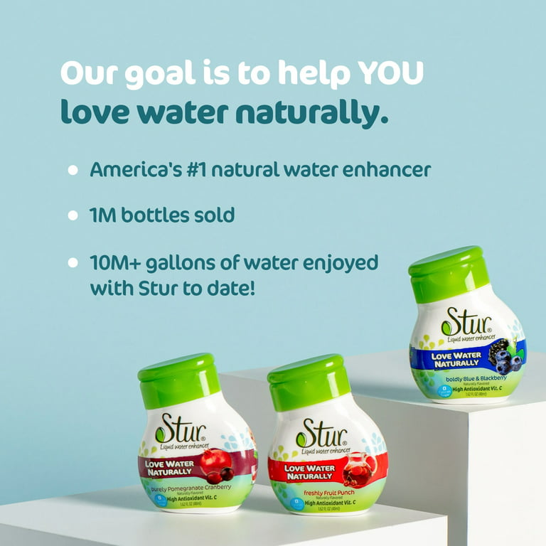 Stur Natural Water Enhancer - No Artificial Colors or Flavors - Baby to  Boomer Lifestyle