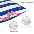 thumbnail image 3 of Pofeuu Flamingo Print Double-sided plush pillowcase Square Throw Pillow Covers Pillows Cover for Living Room Bedroom Sofa Couch Cushion Cover（No pillow core）-24"x24", 3 of 7