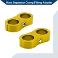 thumbnail image 5 of Unique Bargains Hose Separator Clamp Fitting Adapter/ Pipe Tube Line Separator Clamp Tooling AN10 20mm 4pcs Gold Tone, 5 of 6
