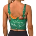thumbnail image 3 of Lsque Merry Christmas 2025 Printed Women'S Sports Bra, Compression, Moisture Wicking, High-Impact Sports Bra For Women,Supportive sports bra-Large, 3 of 9