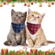 thumbnail image 4 of Bufanda extraíble, collar con bufanda para mascotas para gatitos, collar con lazo para gato, conjunto de bufanda triangular, 4 of 5