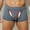 Gray, variant on Men's Mesh Boxer Briefs Breathable Comfort Valentines Underwear for Daily Wear