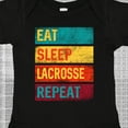 thumbnail image 4 of Inktastic Lacrosse Player Eat Sleep Lacrosse Repeat Boys or Girls Baby Bodysuit, 4 of 5