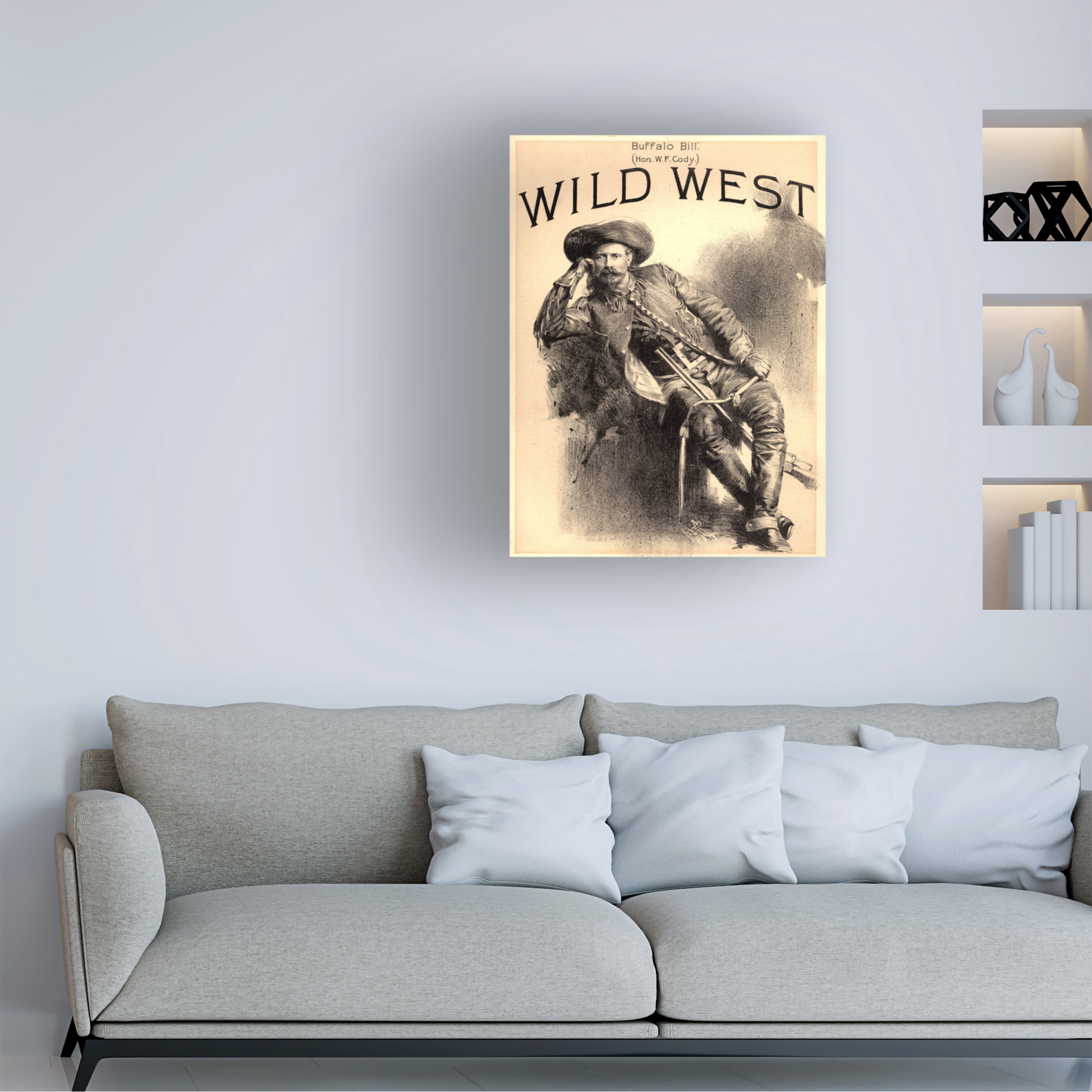 Trademark Fine Art 'Buffalo Bill' Canvas Art by Vintage Apple Collection