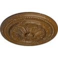thumbnail image 3 of Ekena Millwork 15 3/4"OD x 1 7/8"P Chester Ceiling Medallion (Fits Canopies up to 2 1/4"), Hand-Painted Smokey Topaz Crackle, 3 of 6