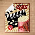 thumbnail image 3 of Yibo Bed Blanket Vintage Disc Print Plush Throw Blanket for Kids Decor CD Musical Pattern Flannel Fleece Blanket Guitar Instruments Popstar Party Baby, 3 of 7