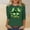 Green, variant on FDGIU Plus Size St. Patrick's Day Tee for Women - Short Sleeve Shamrock Graphic Crew Neck Top