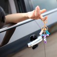 thumbnail image 4 of Purple Letter Ornaments For Women Cute Tassel Keychain Clear Acrylic 26 Alphabets Keychains For Backpack Decoration, 4 of 4