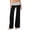 Black, variant on Yoga Pants Women Foldover Pants Low Rise Y2k Flared Leggings Sweatpants Color Block Palazzo Pants Black M