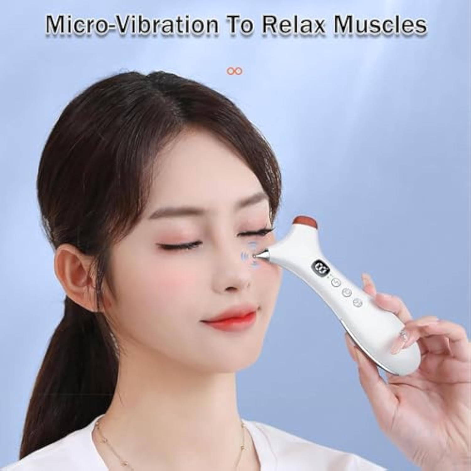 Rezuri - 4-in-1 Jaw Massager, Cura Pen TMJ Relief Device, Rezuri TMJ Massager, Facial Sculpting Device with Soothing Heat and Vibration, Meridian Massagers for Jaw, Face & Neck Pain, Stiffness